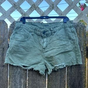 Army Green BDG Jean Shorts
